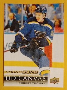 ROBERT THOMAS 2018-19 UPPER DECK UD CANVAS YOUNG GUNS #C114 BLUES NM-MT A2 - Picture 1 of 2