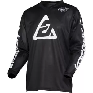 Answer Arkon Bold MX Jersey Off-Road Motocross Top Black White - Picture 1 of 2