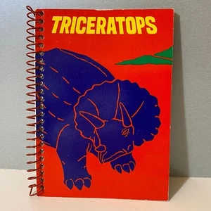 Vintage Sanrio 1987 Triceratops Dinosaurier Notizbuch - Bild 1 von 5