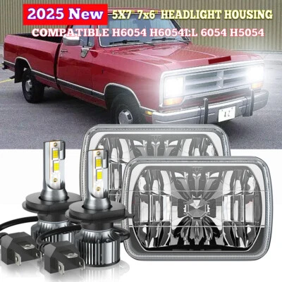 FARO HALO LED para Dodge W250 D350 Ram 1981-1993 Dodge Ramcharger 7X6"" 5X7" Foto 1 de 4