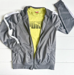 Puma Boys Liga Full Zip Track Jacket and Short Sleeve Tee Shirt Lot Size Medium - Picture 1 of 15