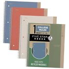 Spiral Notebooks + Study App, Recycled Cover, 4 Pack, 1 Recycled Notebook