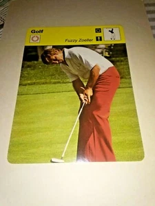 Rare 1980 Swedish Sportscaster Golf Card Fuzzy Zoeller NM 47-021-54-08 - Picture 1 of 6
