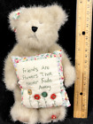 Boyds Bear Mia Goodfriends 903027 Plushed Stuffed Animal 8" Floral Pillow Bow