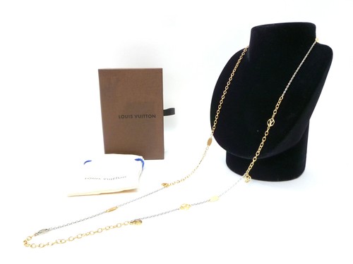 LOUIS VUITTON（LV） Collana lunga originale LOUIS VUITTON logo sautoir LV M68075 oro argento #36635084