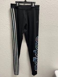 Adidas Girls Hyperreal Graph Tight. Size Large- Free Shipping - Picture 1 of 7