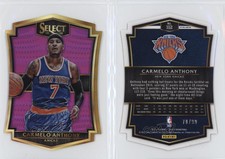 2015 Panini Select Premier Level Die-Cut Purple Prizm /99 Carmelo Anthony #112