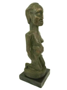 Chokwe Queen Umstandsfigur Angola afrikanischer Stammeskunststatue 21 Zoll groß - Bild 1 von 11
