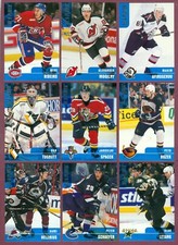 1999-00 BAP BE A PLAYER MEMORABILIA ROOKIE NHL HOCKEY CARD 301 TO 400 SEE LIST