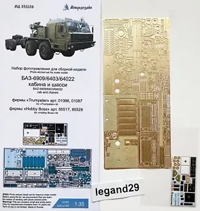 Juego Microdesign 035539 PE para BAZ-6909/6403/64022 (Trompetista y HobbyBoss) 1/35 - Imagen 1 de 24
