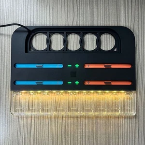For Switch Charging Station for 4 Controllers and 9 Game Cartridges Storage - Zdjęcie 1 z 12