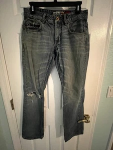 Herren Quiksilver Quikjean Straight Fit Distressed 5 Pocket Jeans 29 x 32 - Bild 1 von 5