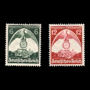 Deutschland, Scott 465-466, Adler & Hakenkreuz, 1935, MH, 110870 - Bild 1 von 2
