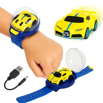 Car Model Wearable Remote Control Car Kid Boy Git, Car Watch Toy, RC Racing Toy