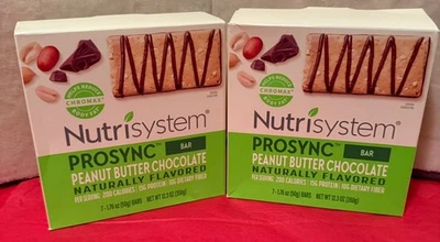 💕 14 Nutrisystem Prosync Peanut Butter Chocolate Protein BARS Shake June 2026 - Image 1 of 4
