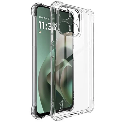 Funda blanda Imak resistente a golpes TPU transparente/mate sensación arenosa para Moto G100/G100s 5G Foto 1 de 4
