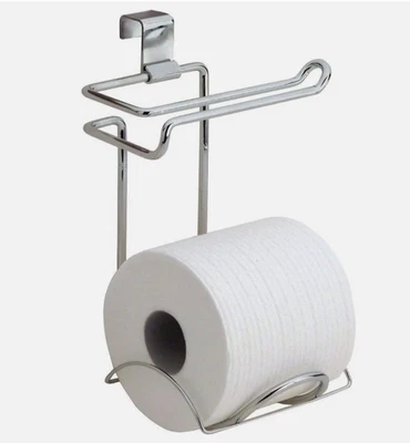 iDesign Classico Steel Toilet Paper Holder for Bathroom Storage, Over The Tank - Image 1 of 4