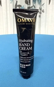 Omave crema mani idratante con olio di cocco e vitamina E 4 oz rosa nera e oud - Foto 1 di 6