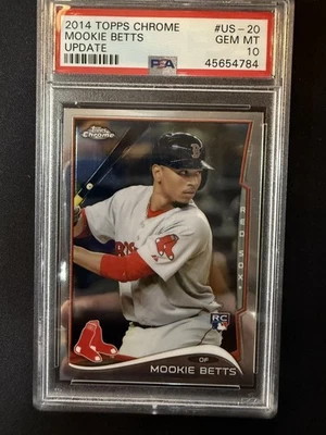#US-20 Mookie Betts 2014 Topps Chrome Update RC Rookie Boston Red Sox sports - Image 1 of 2