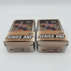 2022-23 Upper Deck Series 1 Connor McDavid Empty Tin-No Cards!!! 2 Tins! - Picture 1 of 3