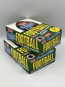 (2) 1990 Fleer Football Premiere Edition Box 36 Sealed Packs Rookies/Stars/HOF - Picture 1 of 5