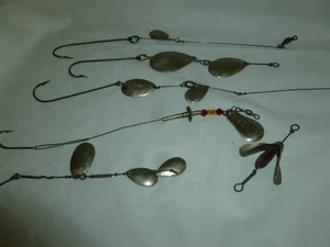 6 Vintage Usable Fishing Spinners Lot M-832 - Picture 1 of 7