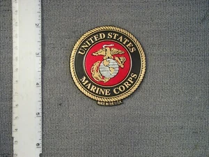 United States Marine Corps (~2-3/4" high X 2-5/8" wide x 1/8" thick) Magnet - Picture 1 of 2
