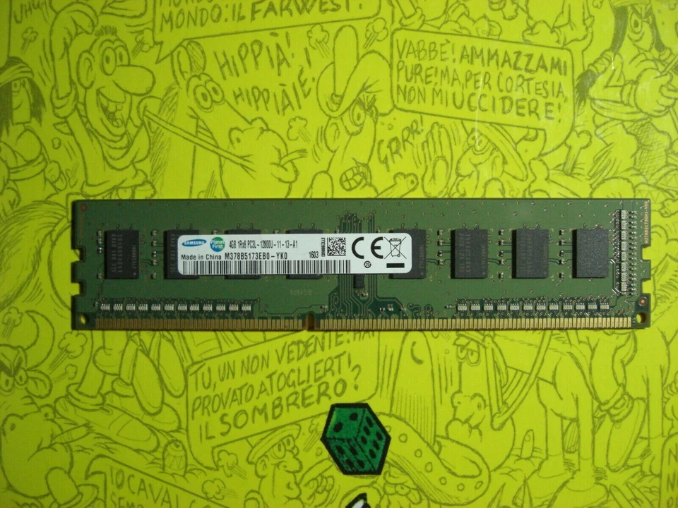 MODULO RAM SAMSUNG da 4 GB PC3L 1Rx8 12800U DDR3 - 11-13-A1  1603 SPED. GRATIS - Immagine 1 di 1
