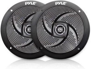 4 Inch Waterproof Marine Speakers Weather Resistant Low Profile Design Pair - Picture 1 of 7
