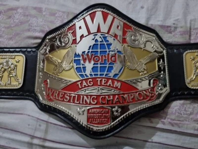 Cinturón Campeonato Mundial de Lucha en Parejas AWA Adulto Talla 4 mm CNC HD Foto 1 de 4