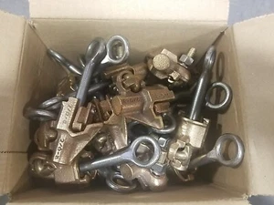 Lot Of 25 NEW Bronze Hot Line Tap Clamp 8-2/0, Richards BHLC 100-LI - Picture 1 of 12