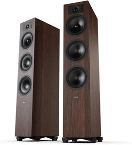 INDIANA LINE TESI 6 Legno Wood Moca COPPIA diffusori 3 Vie Pavimento HiFi 160W - Foto 1 di 3