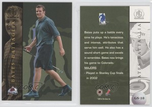 2002-03 ITG Be A Player Signature Series Golf Bates Battaglia #GS-10