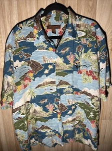Tori Richard Camicia Hawaiana Uomo 2XL Disney Aulani Resort Menehune Nano Rara - Foto 1 di 11