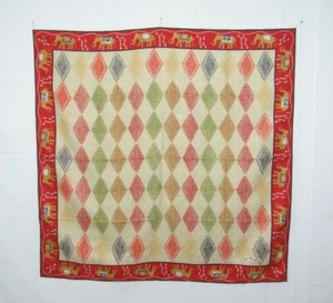 JIM THOMPSON SEIDE ELEFANTENSCHAL Vintage 1960er SIGNIERT HERGESTELLT IN THAILAND 32 1/2" - Bild 1 von 12
