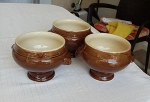 3 bols à gratiner  soupe à l' oignon  sou - Picture 1 of 3