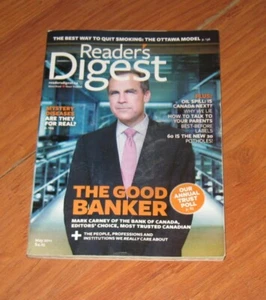 Reader's Digest 2011 magazine MARK CARNEY The Good Banker - Picture 1 of 1
