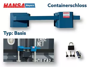 Containerschloss Basis, Lagercontainer, Massiv, Stahl, Verschluss Verriegelung - Bild 1 von 8