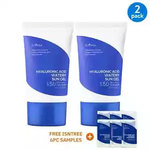 Isntree Hyaluronic Acid Watery Sun Gel Moisturizing Cooling Sunscreen 50ml - Picture 1 of 10