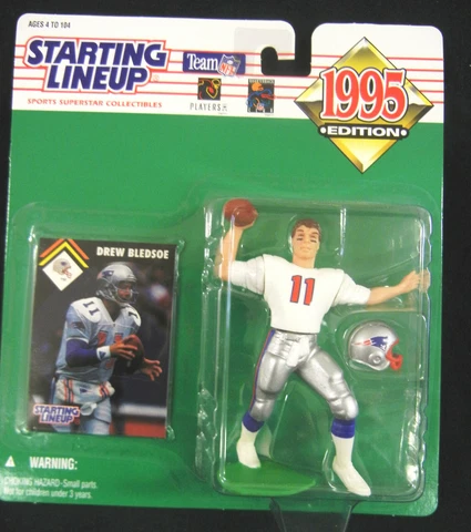 Washington State DREW BLEDSOE 1995 SLU Figure : NFL New England Patriots Cover