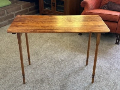 19th Century Folding Sewing Table with Yardstick Top signed by Sen. Ed Muskie - Image 1 of 4