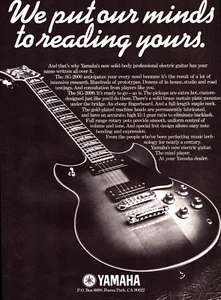 Yamaha Electric Guitar Buena Park CA "We read your mind" Vintage Print Ad 1978 - Picture 1 of 4
