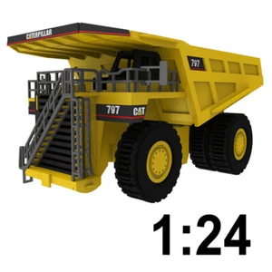 46cm Large Wood Model Caterpillar 797 Haul Dump Truck Heavy Machines 500+PC Gift - Picture 1 of 3