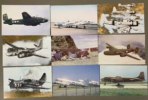 # T4692     WORLD WAR 2  ERA  AIRPLANES    POSTCARD LOT,   9   DIF. CARDS - Picture 1 of 2