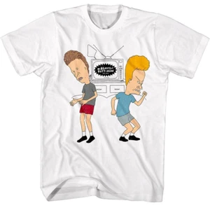 Beavis and Butthead Dancing to Old TV Men's T Shirt - Picture 1 of 3