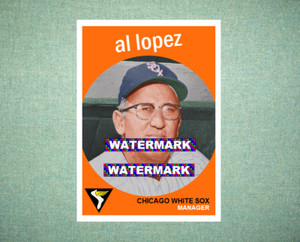 Al Lopez Chicago White Sox 1959 Style Custom Baseball Art Card