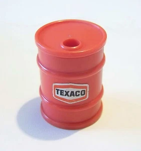 PLAYMOBIL (S105) RACING - Bidon Fut d'Essence Huile Rouge Texaco Vintage - Picture 1 of 1