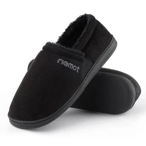 riemot Womens Men Comfort Memory Foam Moccasin Slippers Slip on House Shoes - Picture 1 of 28