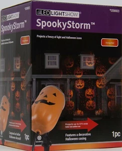 Gemmy Halloween SpookyStorm Multi-function LED Red/Orange Jack O Lantern NIB - Picture 1 of 2