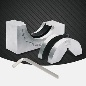 Toolmaker Gauge Micro Adjustable Angle V Block Milling Setup 0° to 60° w/ Box. - Picture 1 of 19